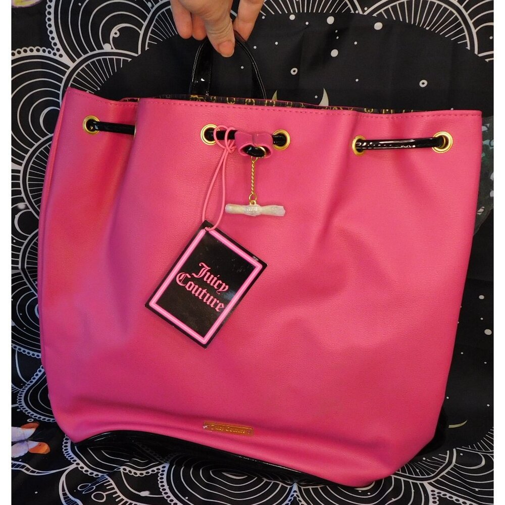 Juicy Couture Black And Pink Backpack NWT - Picture 4 of 4